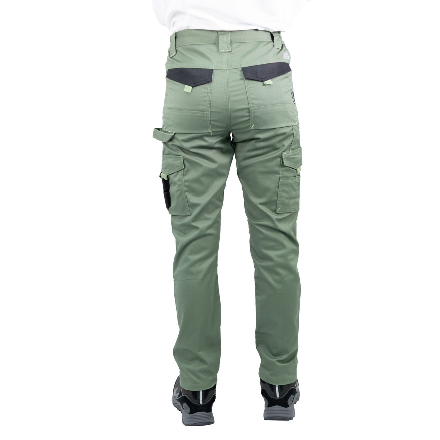 Pantal&oacute;n Cargo Hw Dakota Spandex Mujer Verde Oliva image number 3.0